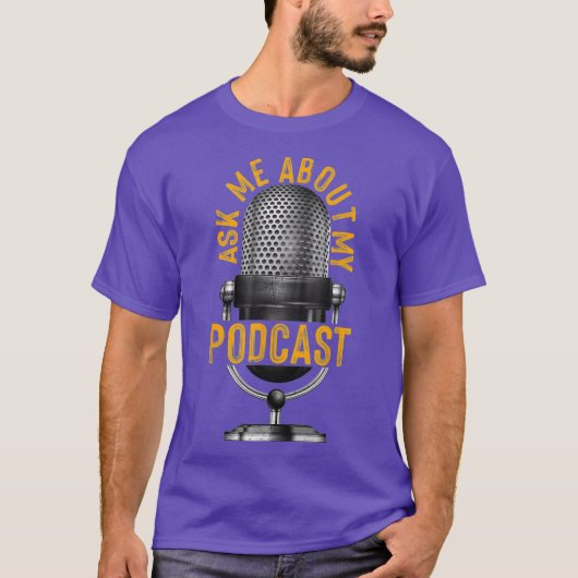 Podcast頼ヴィンテージPodcasterについて Tシャツ (正面)