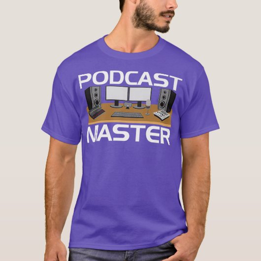Podcast App Equipment Mixer Tshirt for Tシャツ (正面)