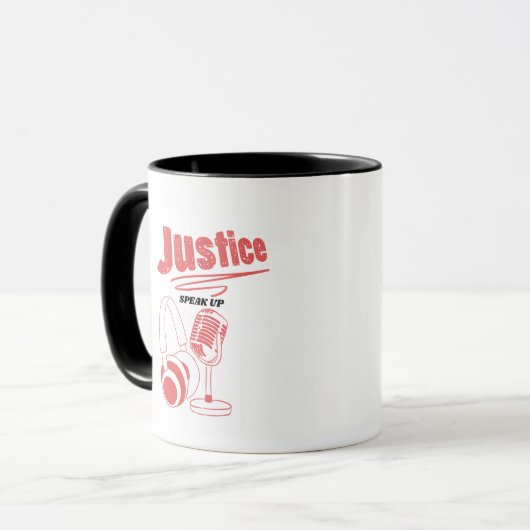 Podcast for Justice マグカップ (正面左)