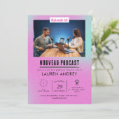 Podcast Launch Event Invitation 招待状 (スタンド正面)