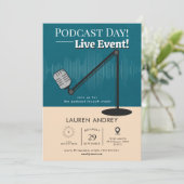 Podcast Launch Event Invitation 招待状 (スタンド正面)