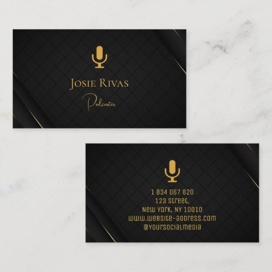 Podcast、Podcaster名刺 名刺 (正面/裏面)