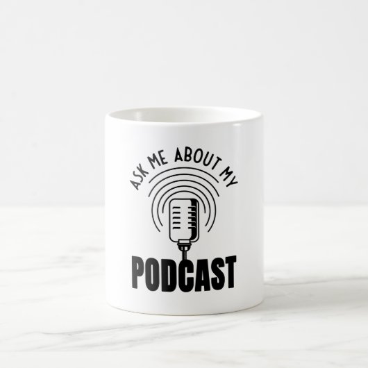 Podcast Podcaster頼 Podcastingについて コーヒーマグカップ (中央)