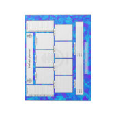 Podcasting毎週のプランナーと毎月のゴール ノートパッド (回転)