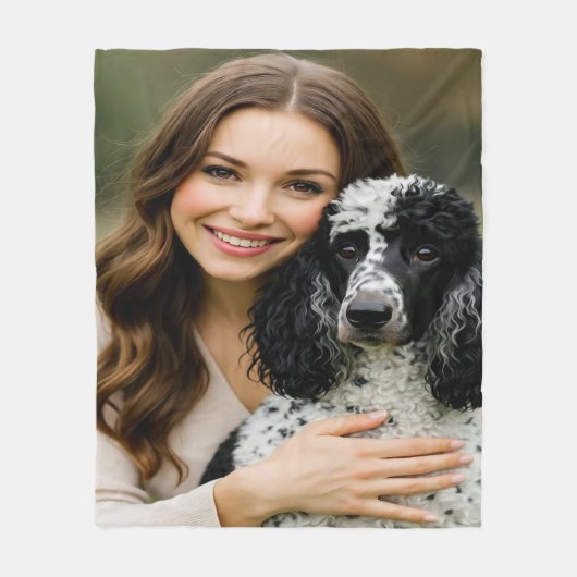 Poddle写真の個人用設定のカスタマイズ追加 フリースブランケット (正面)