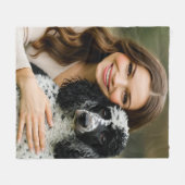 Poddle写真の個人用設定のカスタマイズ追加 フリースブランケット (正面(横))