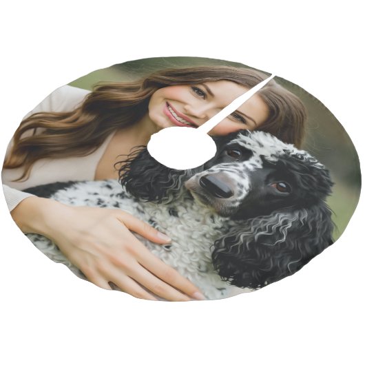 Poddle写真の個人用設定のカスタマイズ追加 ブラッシュドポリエステルツリースカート (アングル)