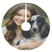 Poddle写真の個人用設定のカスタマイズ追加 ブラッシュドポリエステルツリースカート (正面)