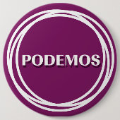 PODEMOS 缶バッジ (正面)