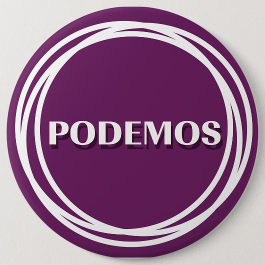 PODEMOS 缶バッジ (正面)
