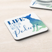 Podencoシルエットで生活が向上 コースター (左側)