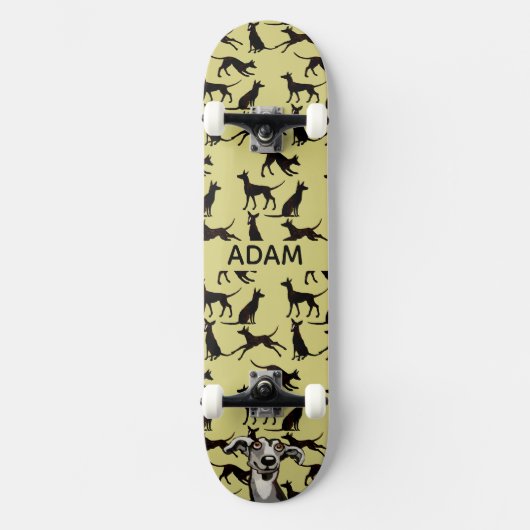 Podenco Pattern Skate Deck スケートボード (正面)