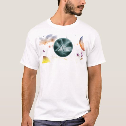 Poder Maya - Piramide en technicolor Tシャツ (正面)