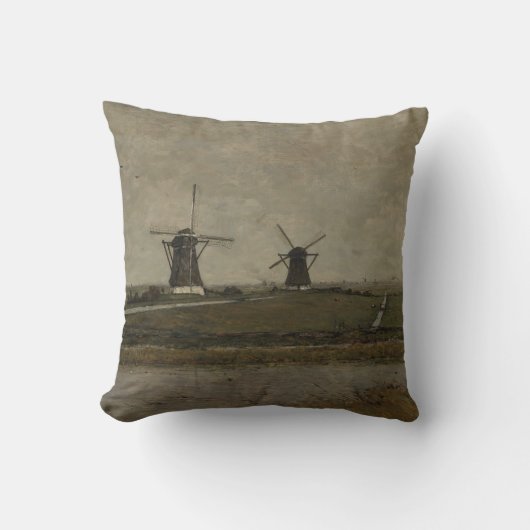Poder with Mills near Overschie クッション (正面)