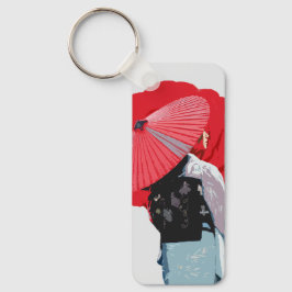 Poderoso Retrato Avermelhado Japão Contemporâneo  キーホルダー