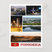 Podgorica – モンテネグロ – モザイク – ポストカード (正面)