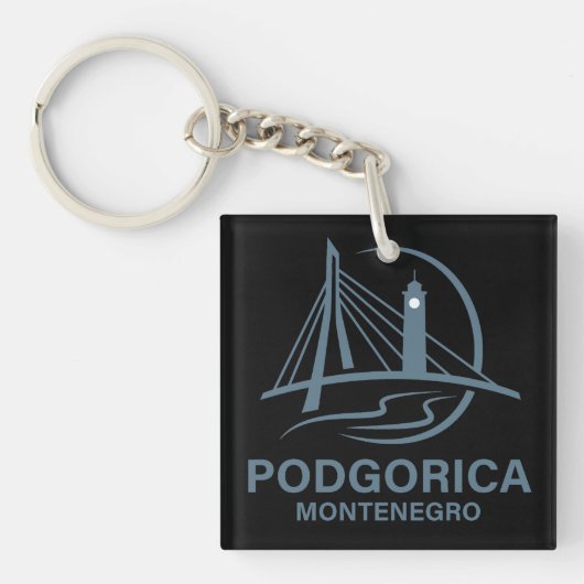 Podgorica Montenegro Europe キーホルダー (正面)