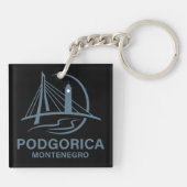 Podgorica Montenegro Europe キーホルダー (裏面)