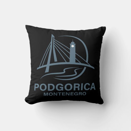 Podgorica Montenegro Europe クッション (正面)