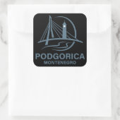 Podgorica Montenegro Europe スクエアシール (バッグ)