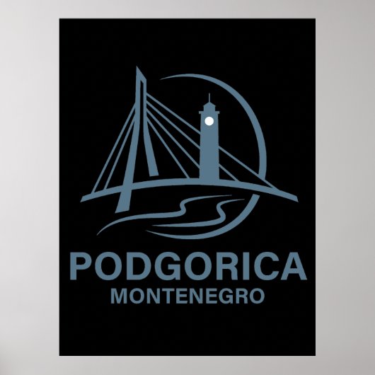 Podgorica Montenegro Europe ポスター (正面)