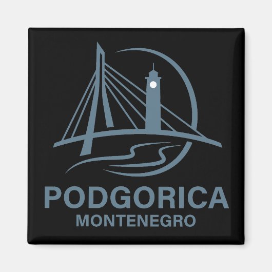 Podgorica Montenegro Europe マグネット (正面)