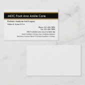 Podiatristの名刺 名刺 (正面/裏面)