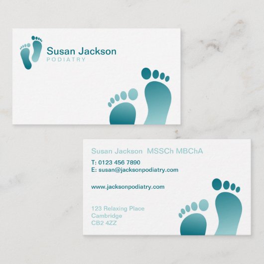 Podiatristの名刺 名刺 (正面/裏面)