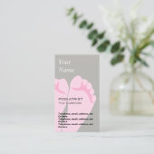 PodiatristのChiropodistのアポイントメントの名刺 予約カード (スタンド正面)