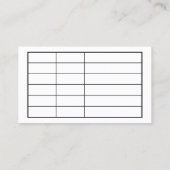 PodiatristのChiropodistのアポイントメントの名刺 予約カード (裏面)