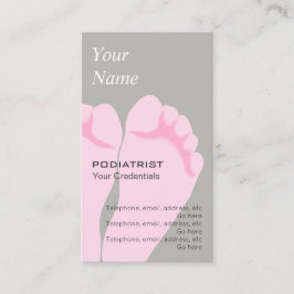 PodiatristのChiropodistのアポイントメントの名刺 予約カード