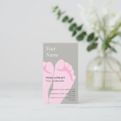 PodiatristのChiropodistのアポイントメントの名刺 予約カード (スタンド正面)