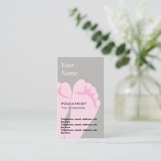 PodiatristのChiropodistの価格の名刺 名刺 (スタンド正面)