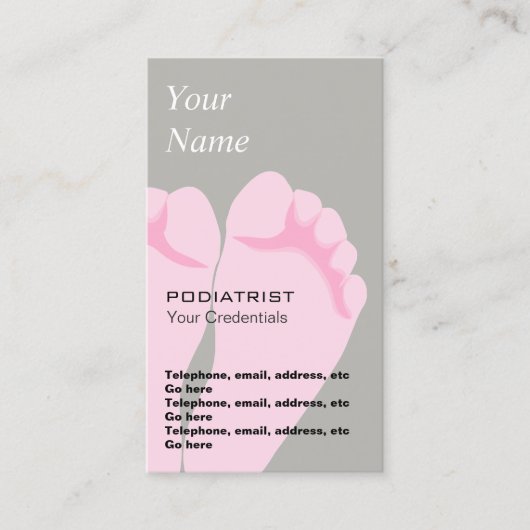 PodiatristのChiropodistの価格の名刺 名刺 (正面)