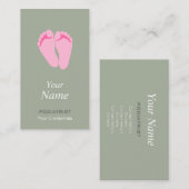 PodiatristまたはChiropodistの名刺 名刺 (正面/裏面)