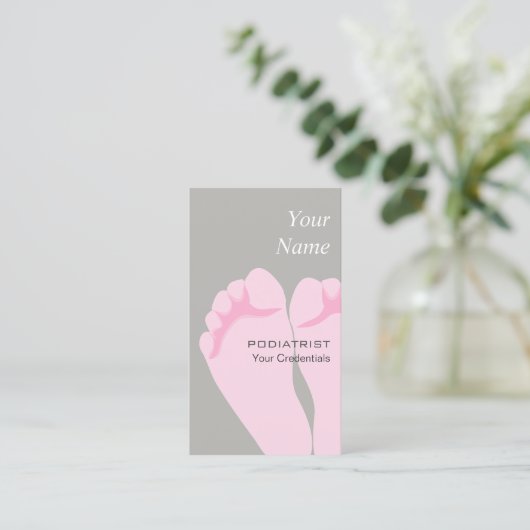 PodiatristまたはChiropodistの名刺 名刺 (スタンド正面)