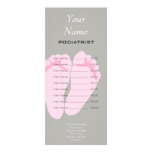 PodiatristまたはChiropodistの棚カード