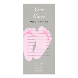 PodiatristまたはChiropodistの棚カード ラックカード