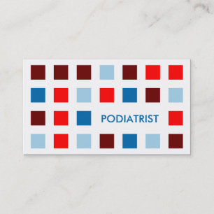 PODIATRIST (モダン正方形) 名刺