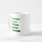 Podiatrist by Day Football Fanatic by Weekend コーヒーマグカップ (正面左)