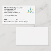 Podiatrist Modern Logo Appointment Cards 予約カード (正面/裏面)