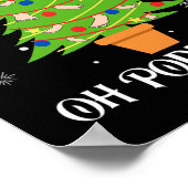 Podiatry Christmas Tree Podiatrist Foot Medical Is ポスター (角)