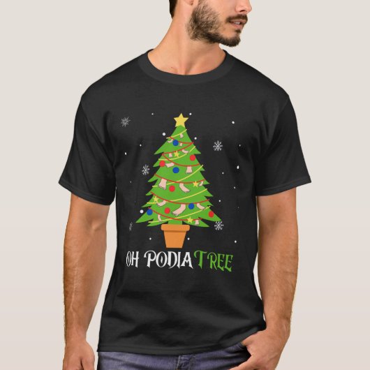 Podiatry Christmas Tree Podiatrist Foot Medical Is Tシャツ (正面)