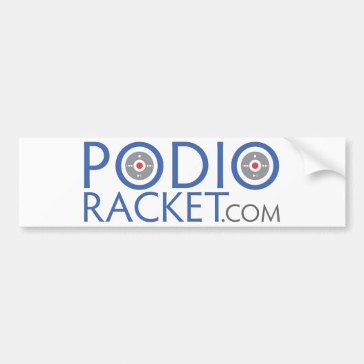 Podioracketのバンパーステッカー バンパーステッカー (正面)