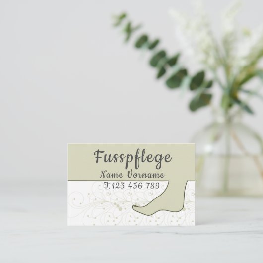 Podologe, Fusspflege 名刺 (スタンド正面)