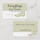 Podologe, Fusspflege 名刺 (正面/裏面)
