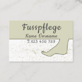Podologe, Fusspflege 名刺 (正面)