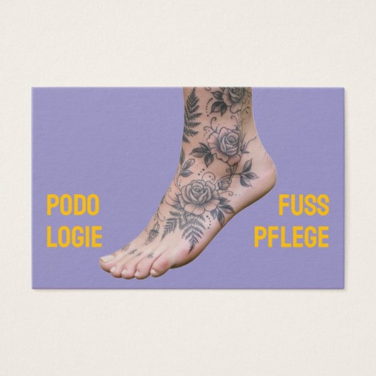 Podology Photo QR Code Foot Care  (正面)