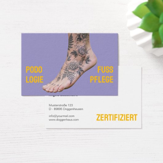 Podology Photo QR Code Foot Care  (デスク)