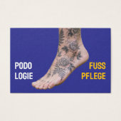 Podology Photo QR Code Foot Care Tattoo art (正面)
